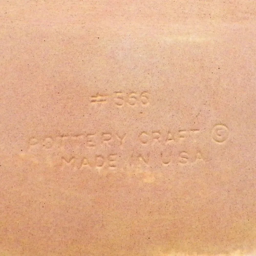 Vintage Pottery Craft Stoneware Square Casserole Dish #566 Mid Century Modern
